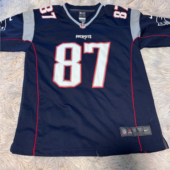 Nike On Field NFL New England Patriots Rob Gronkowski #87 Jersey - YOUTH Large - Picture 1 of 8